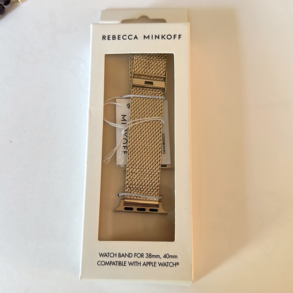 Rebecca Minkoff Gold Apple Watch band